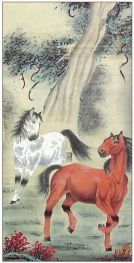 定制2014年馬年月歷-長對開珠光藝術(shù)紙月歷